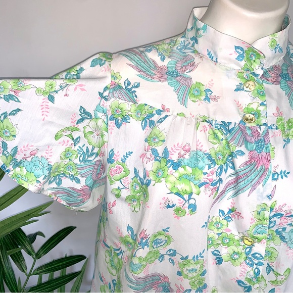 v i n t a g e :: Phoenix Floral Cottagecore Cotton Robe Nightgown - Picture 11 of 13